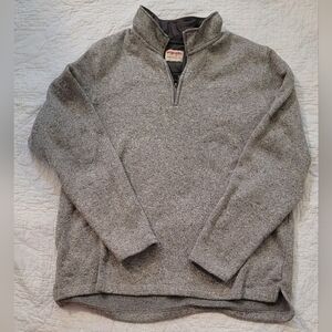 Wrangler Men's Zip Up Sweater in Heather Gray